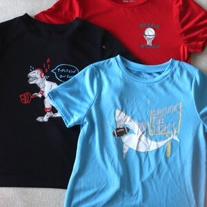Kids Fun Graphic T-Shirts - Red, Black, Blue